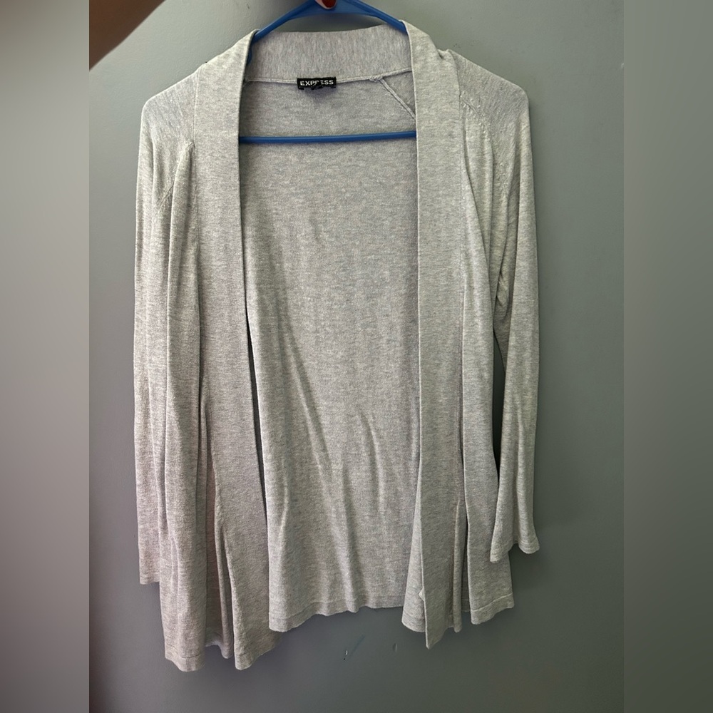 Gray Women's Open Front Cardigan